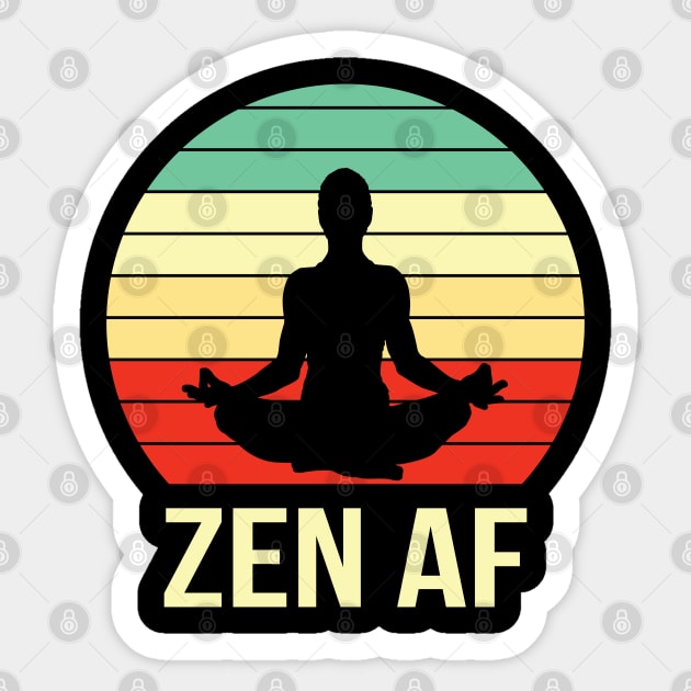 Yoga Serenity: Balance, Mindfulness, and Inner Peace Sticker by Steve
